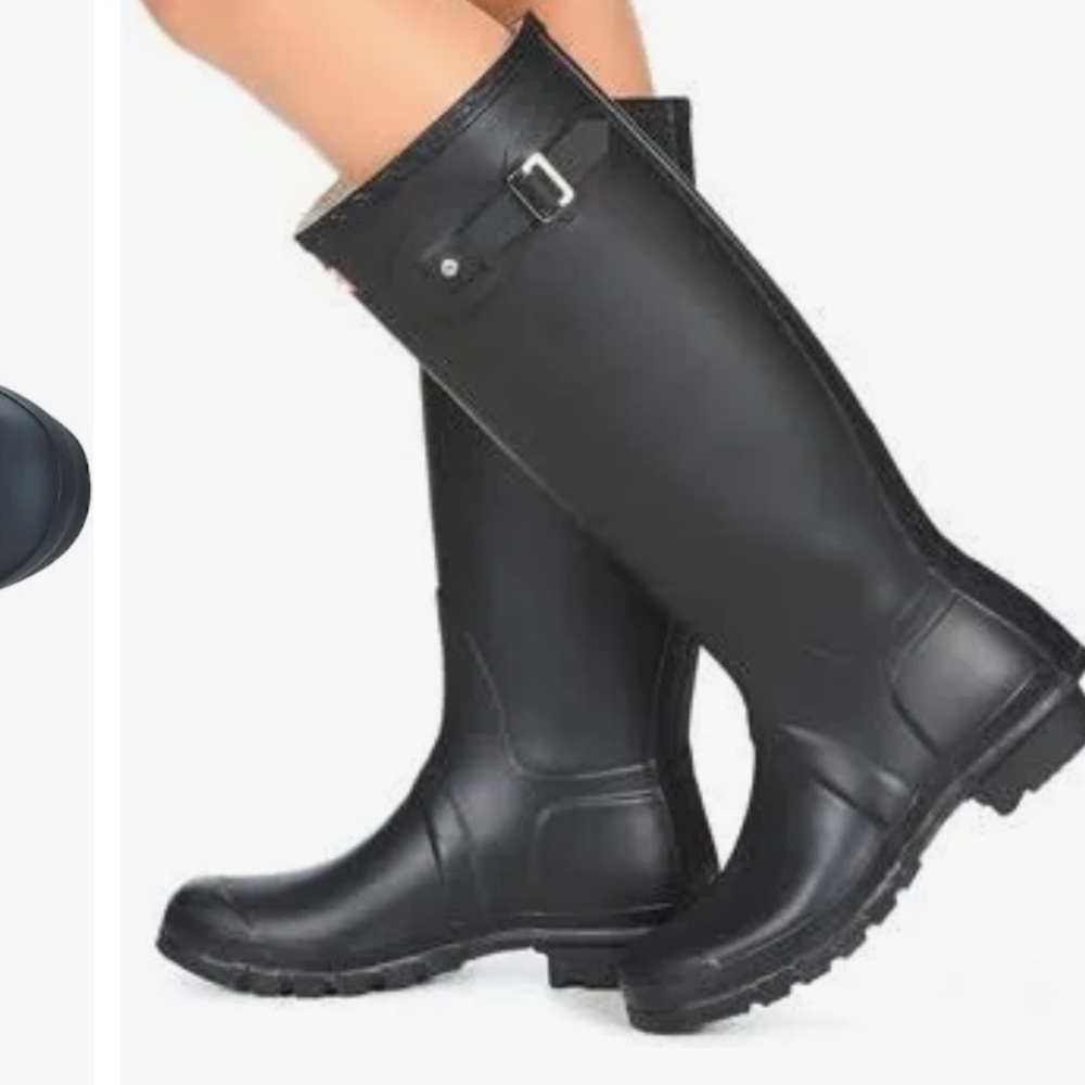 Hunter Toll Black Boots Big Kids size 33